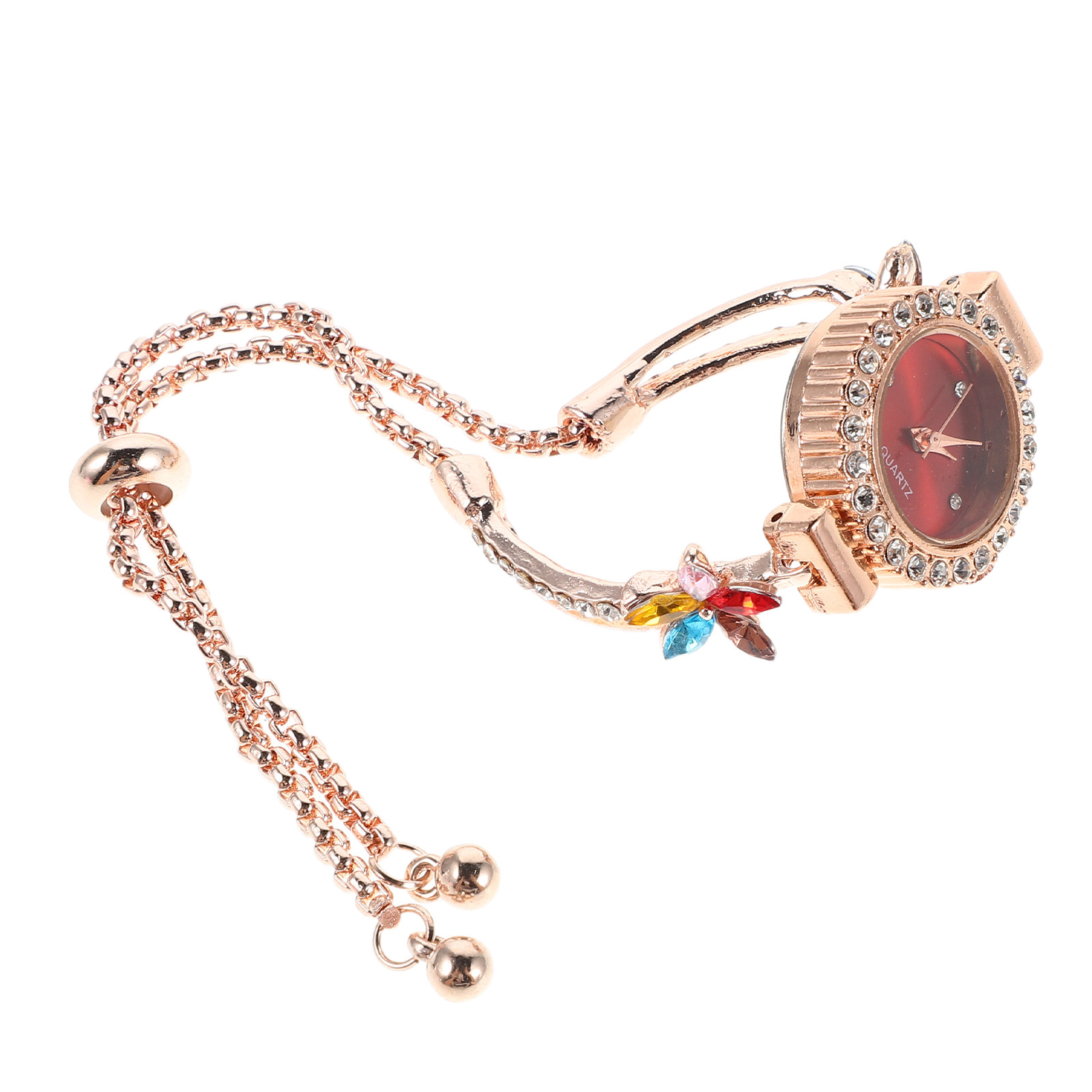 Jewels In Quartz Watches - Orologio da Donna con Bracciale Floreale