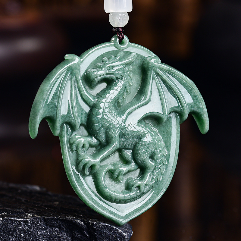 Jewelry & Watches Sp Z Oo Opinie - Collana con Pendente Drago in Giadeite