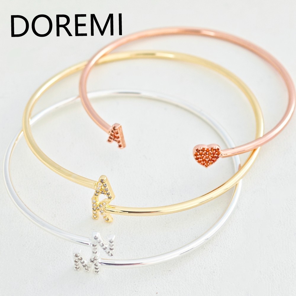 DOREMI Lettere personalizzate  - Cuff Bangle Bracelet recensione e prezzo
