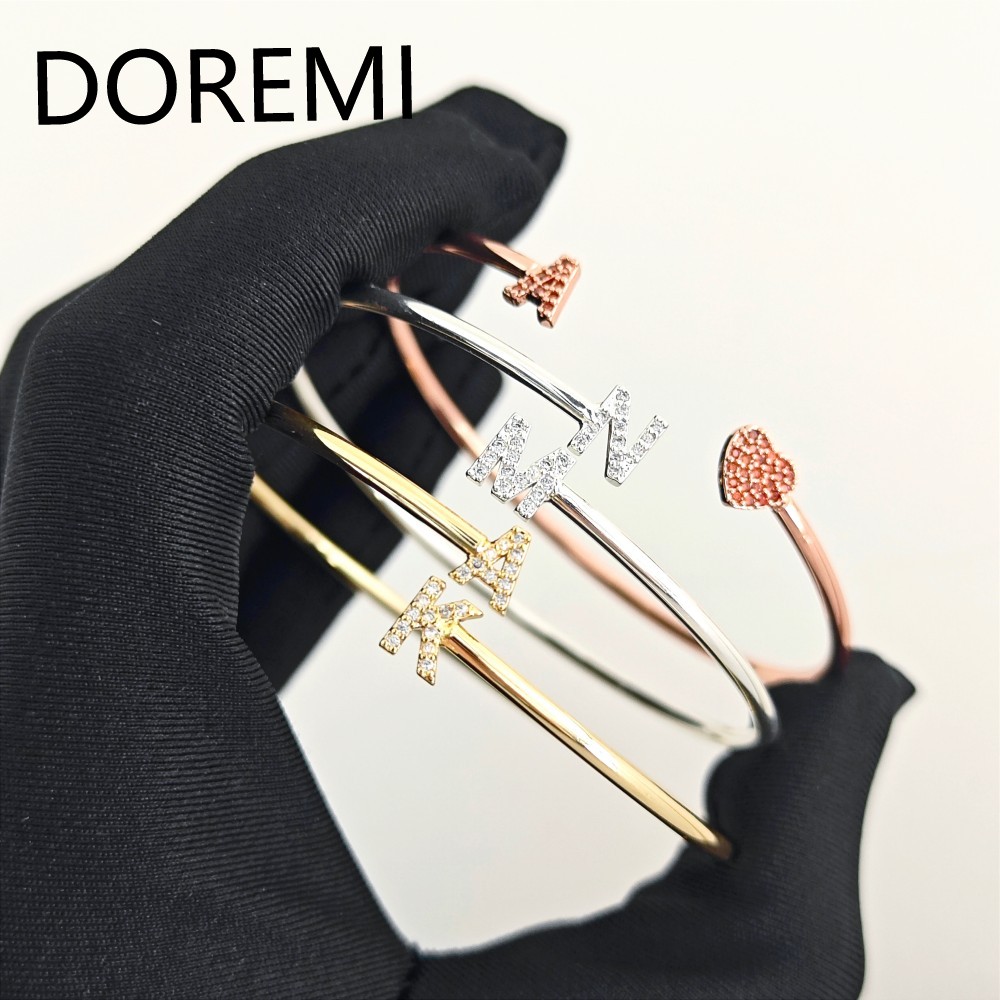 DOREMI Lettere personalizzate  - Cuff Bangle Bracelet recensione e prezzo