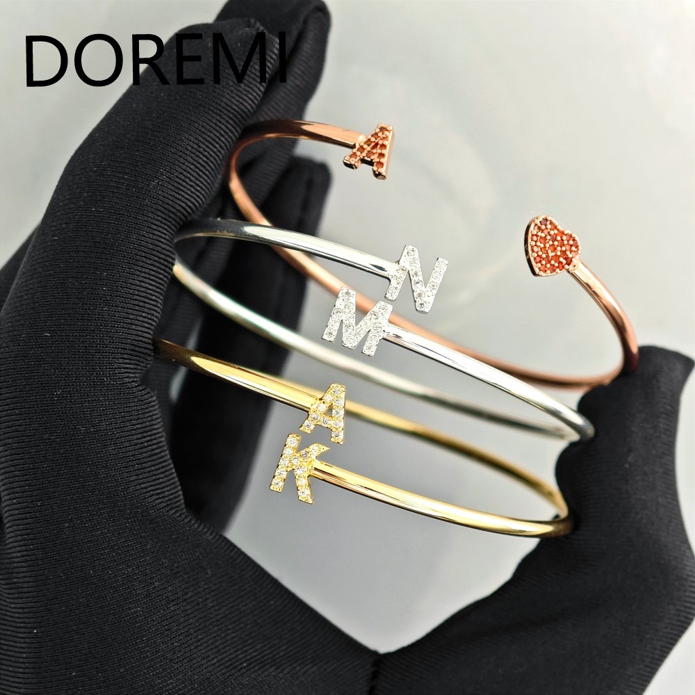 DOREMI Lettere personalizzate  - Cuff Bangle Bracelet recensione e prezzo
