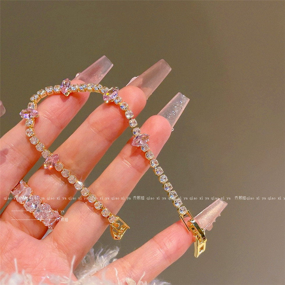 Braccialetti con zirconi rosa  - Best Jewelry Watches Women recensione e prezzo
