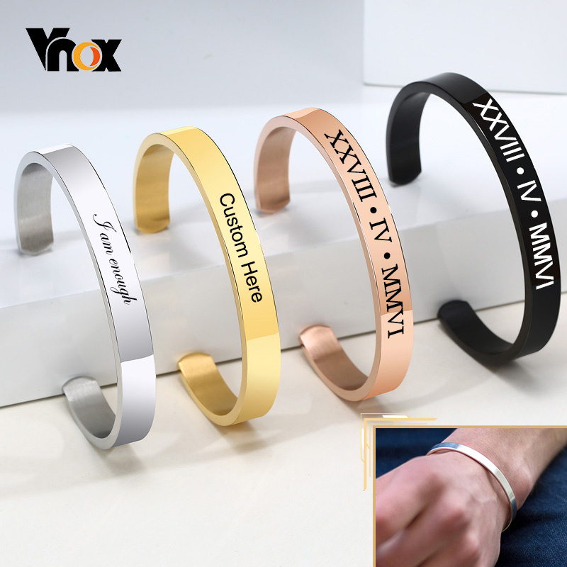 Vnox Dropshipping Bracciale cl - Cuff Bangle Bracelet recensione e prezzo