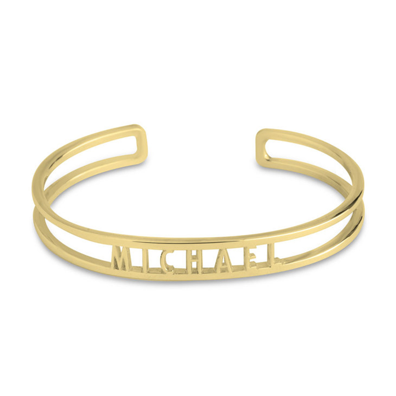Braccialetti con nome personal - Cuff Bangle Bracelet recensione e prezzo