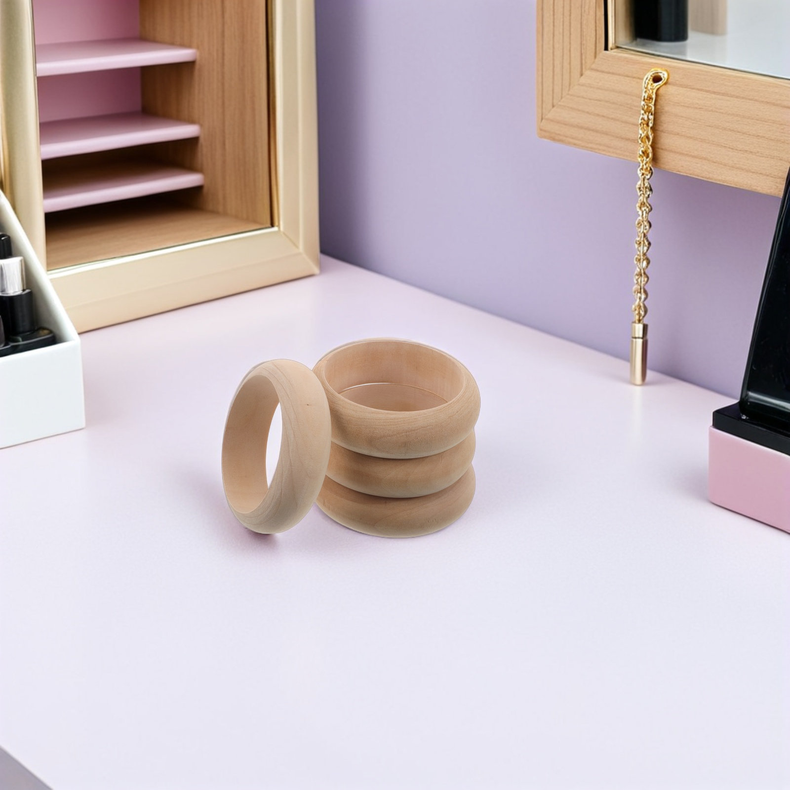 4 Pezzi di Bracciali in Legno  - Cuff Bangle Bracelet recensione e prezzo