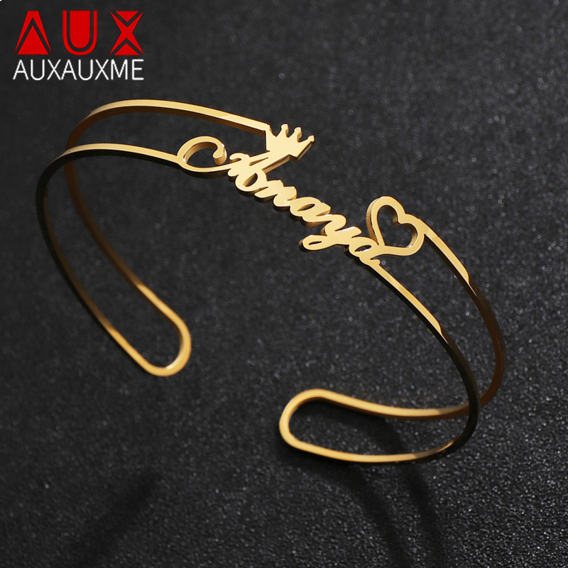 Auxauxme personalizzabile nome - Cuff Bangle Bracelet recensione e prezzo